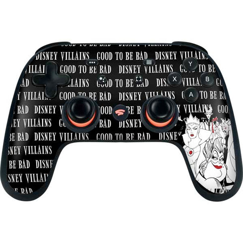 Disney Villains Characters Art Google Stadia Controller Skin